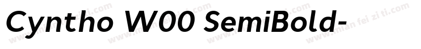 Cyntho W00 SemiBold字体转换